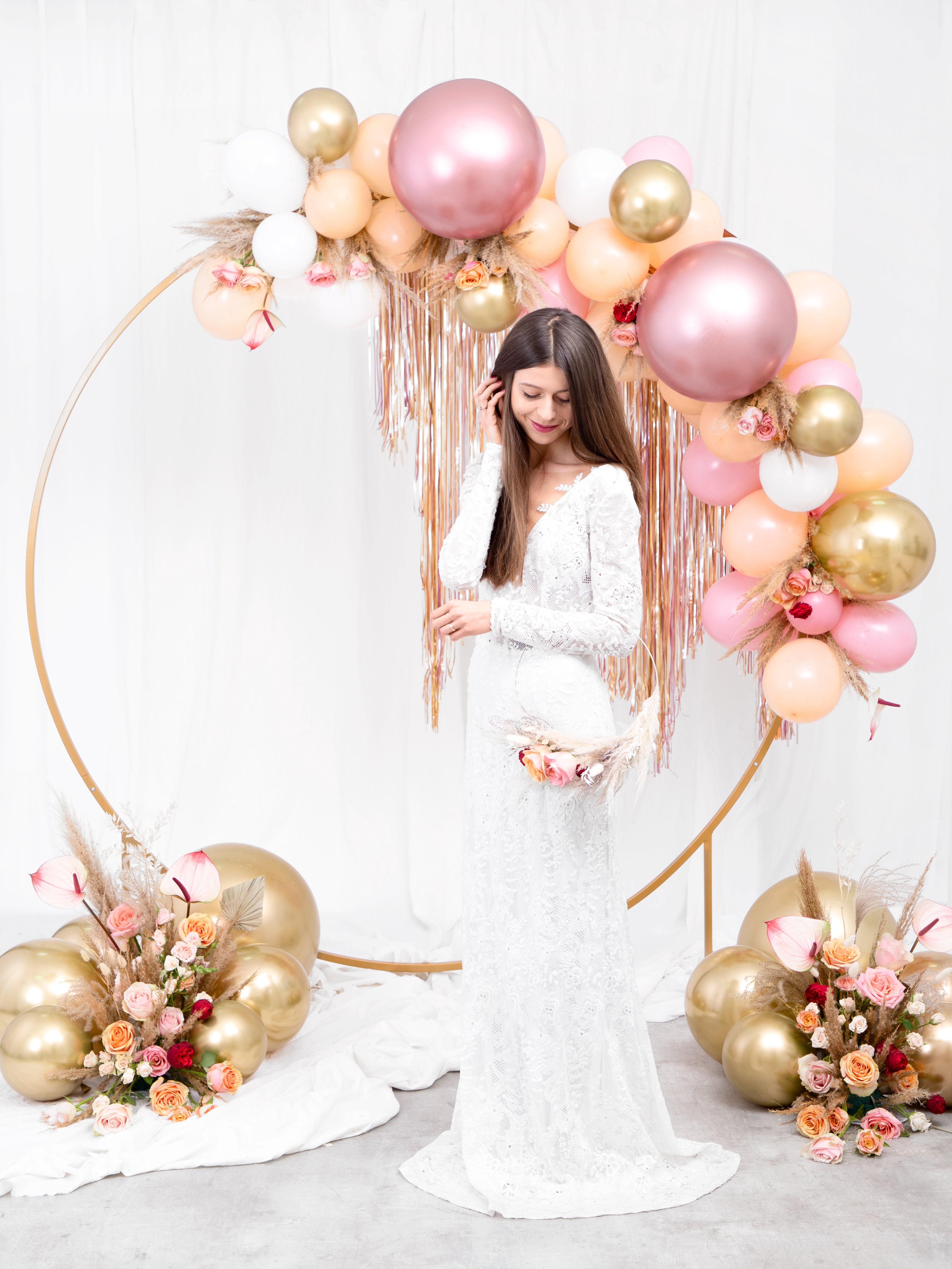 das-kost-mland-uni-glossy-luftballon-rosegold-50-stk-30cm image 3