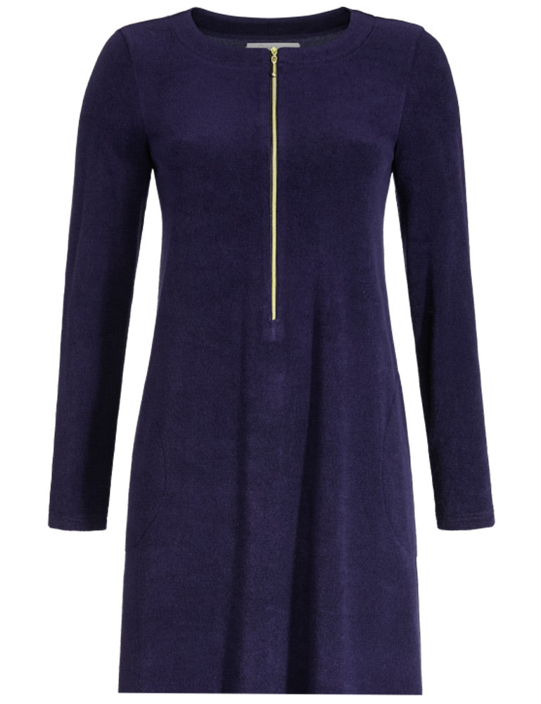 ringella-nicki-kleid-2573016-night-blau-reissverschluss-homewear image 1