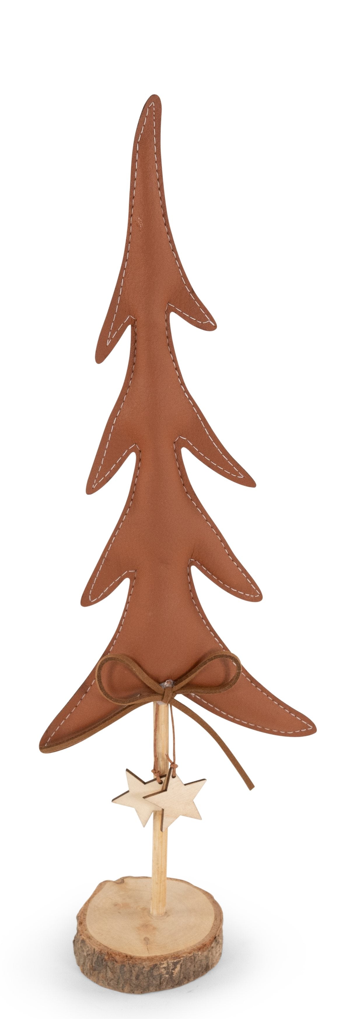 riffelmacher-deko-weihnachtsbaum-38x12-cm-deko-dunkelbraun-holz image 1