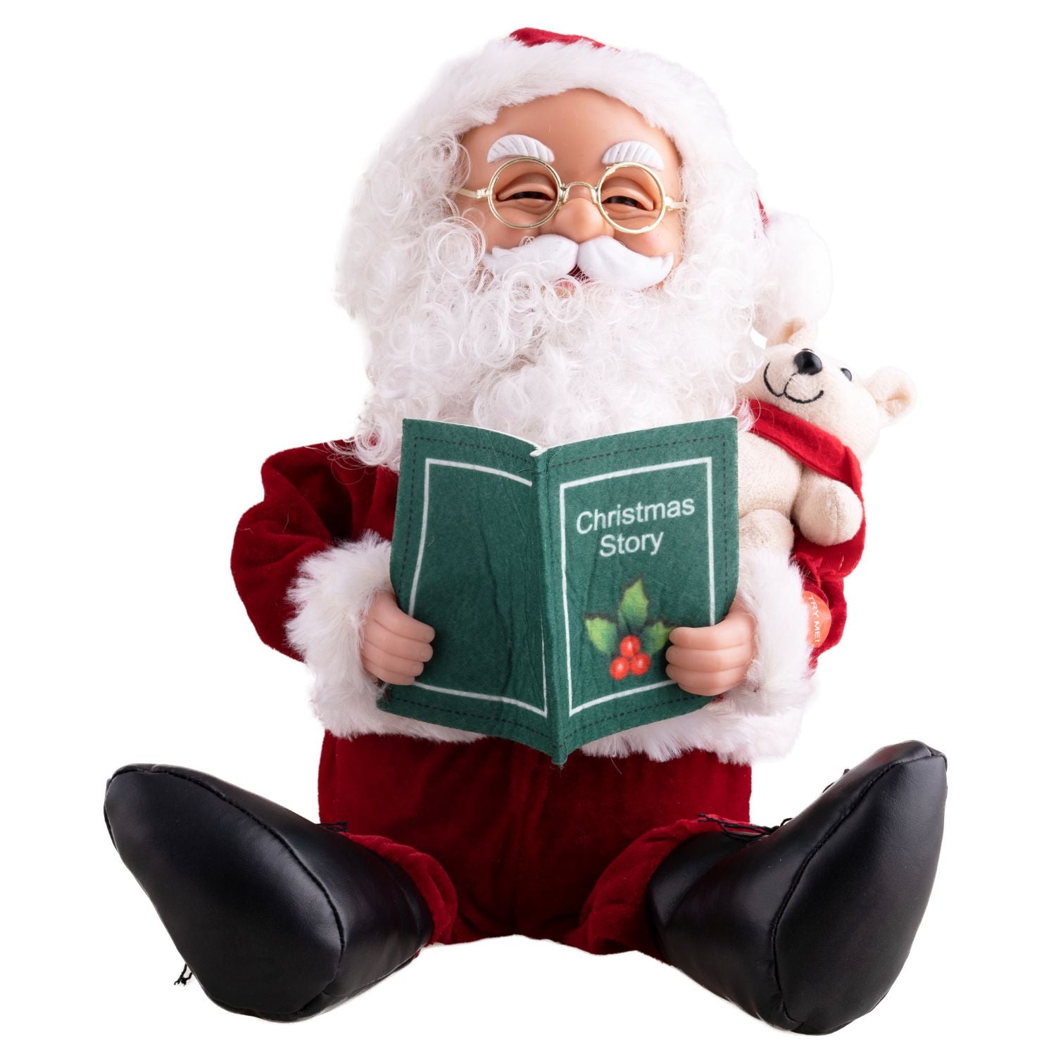 das-kost-mland-dekorationen-sitzender-weihnachtsmann-figur-32-cm image 1