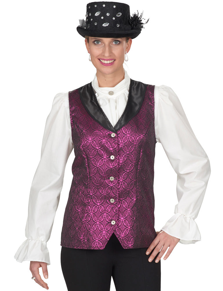 das-kost-mland-accessoires-brokat-weste-barock-damen-pink-gr-40-42 image 2