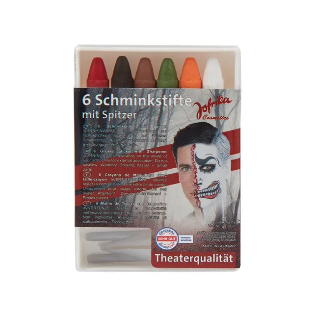 das-kost-mland-dekorationen-schminkstifte-halloween-6er-spitzer image 1