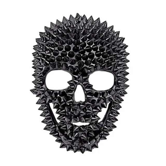 das-kost-mland-horror-totenkopf-maske-mit-nieten-schwarz image 1