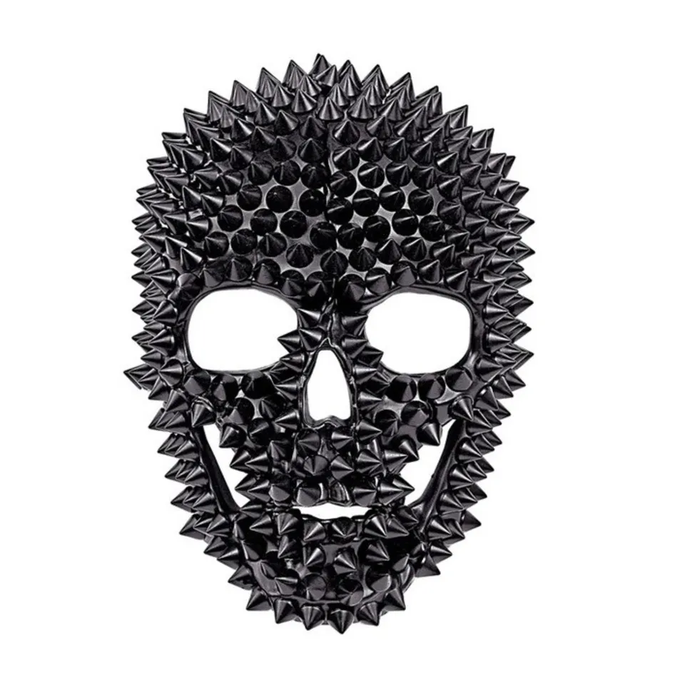 das-kost-mland-horror-totenkopf-maske-mit-nieten-schwarz image 1
