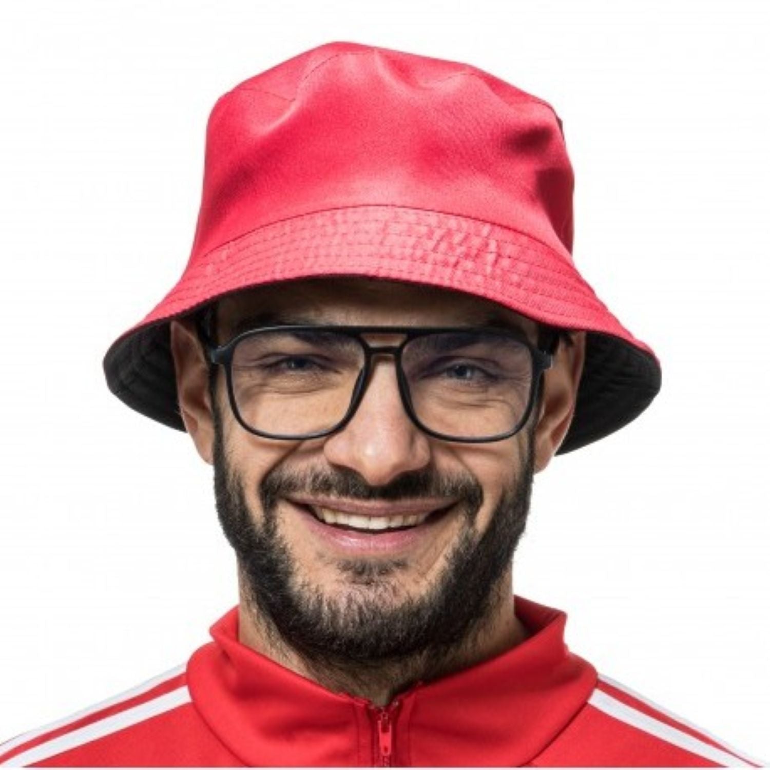 das-kost-mland-rapper-set-wendehut-brille-schwarz-rot-2-tlg image 2