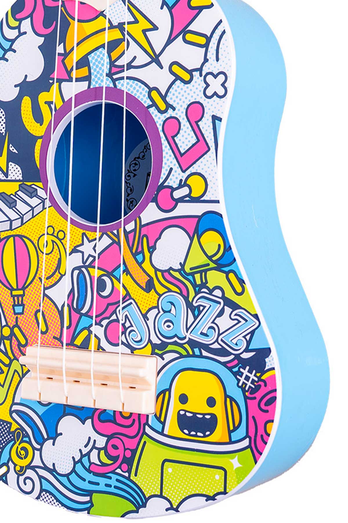 ukulele-graffiti-17-5x7x53cm-mehrfarbig-kunststoff-anf-nger image 7