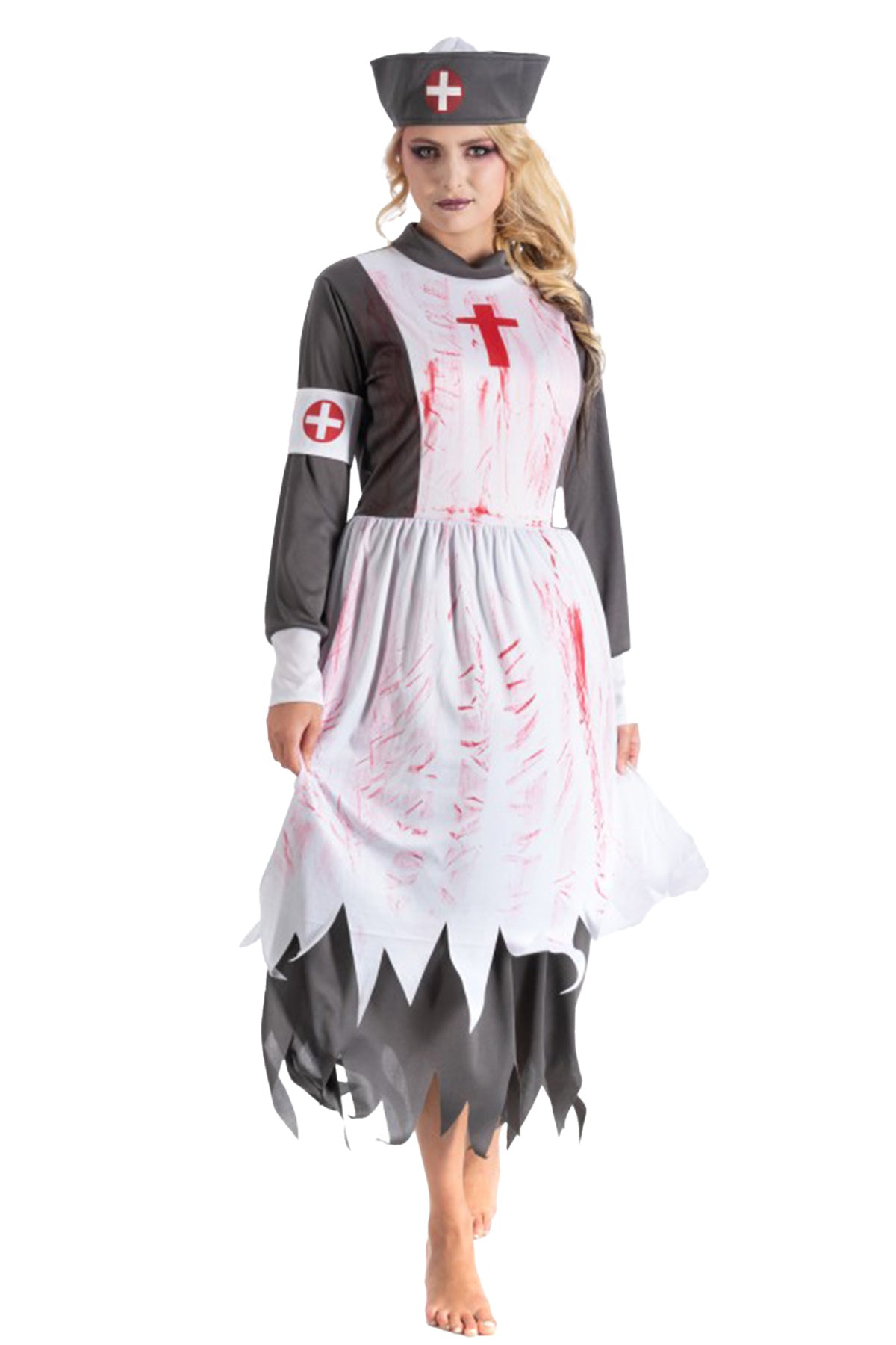 das-kost-mland-damen-bloody-nurse-krankenschwester-kost-m-l-blutig image 3