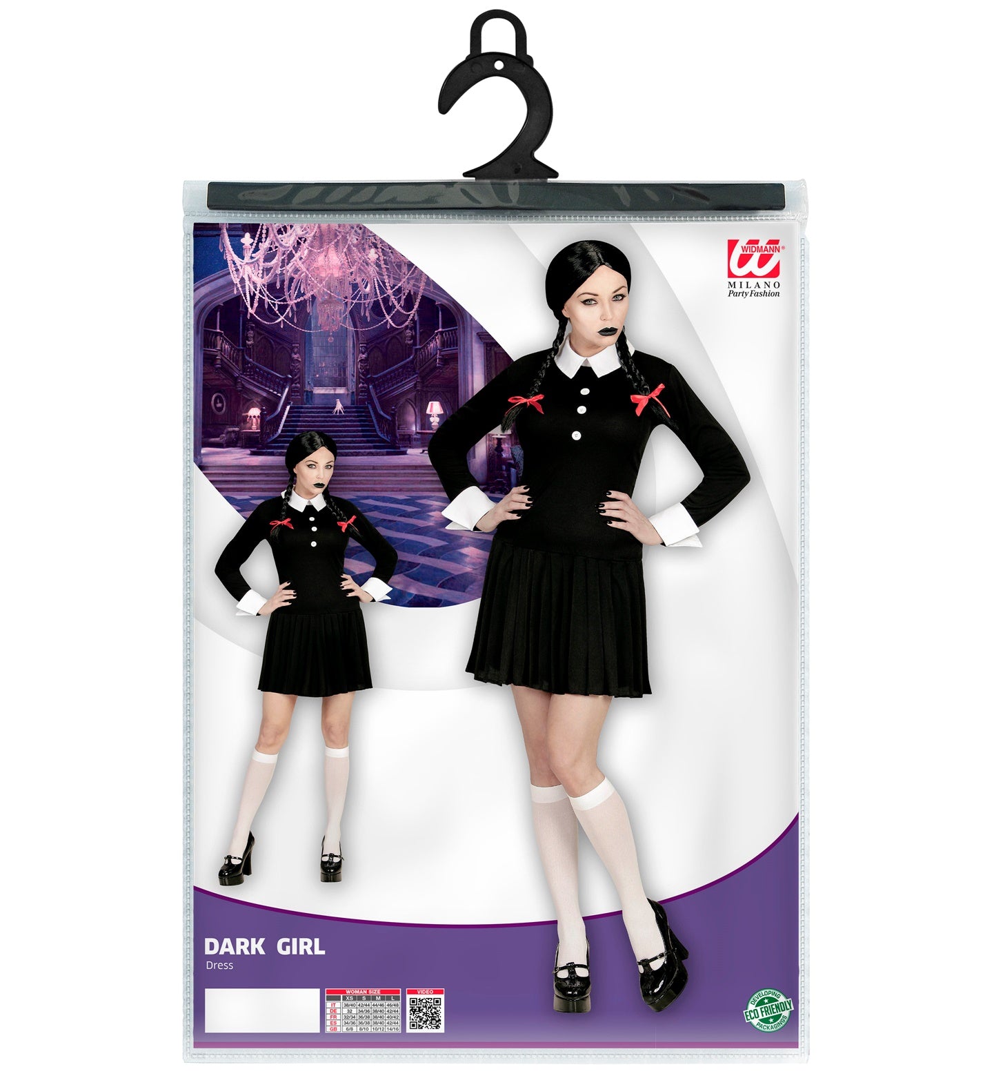 das-kost-mland-dark-girl-damenkost-m-schwarz-wei-kleid image 4