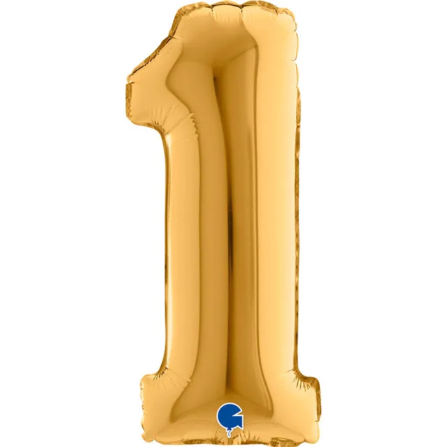 grabo-mini-zahlen-folienballon-gold-36cm-zahl-1 image 1