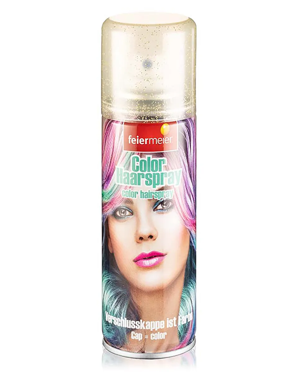 feiermeier-glitter-haarspray-125ml-gold-auswaschbar image 1