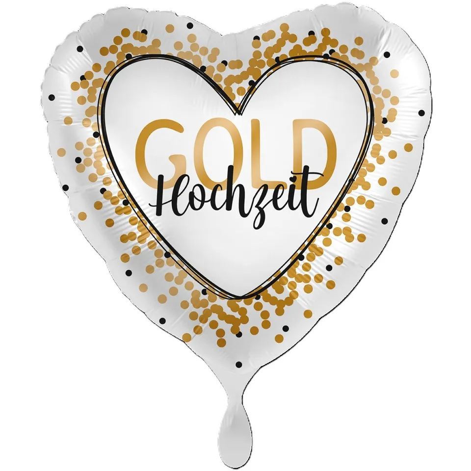 das-kost-mland-dekorationen-herz-folienballon-goldhochzeit-43cm image 1