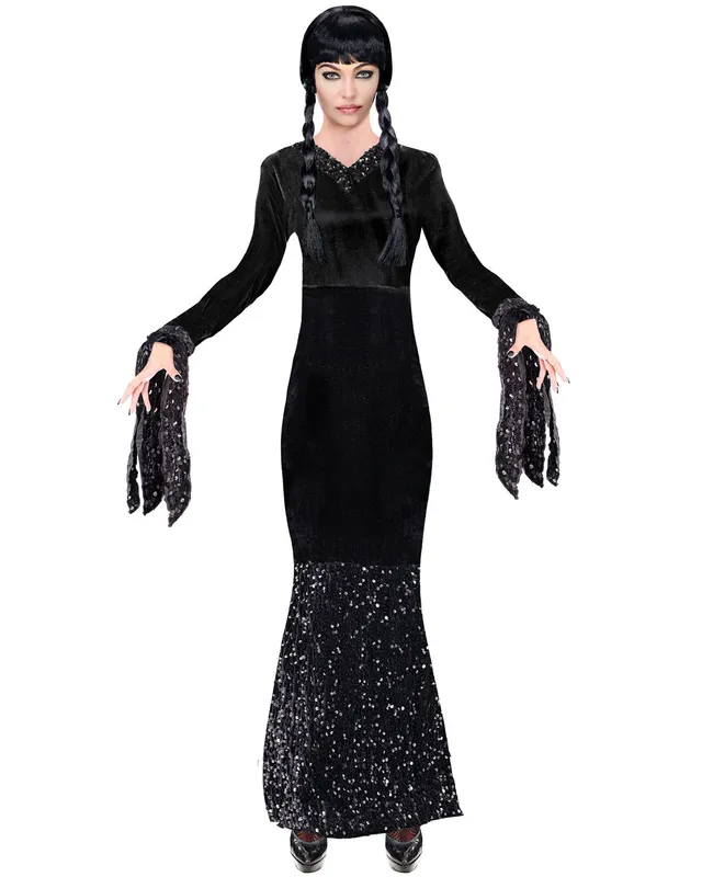das-kost-mland-dark-girl-wednesday-abendkleid-schwarz-m image 1