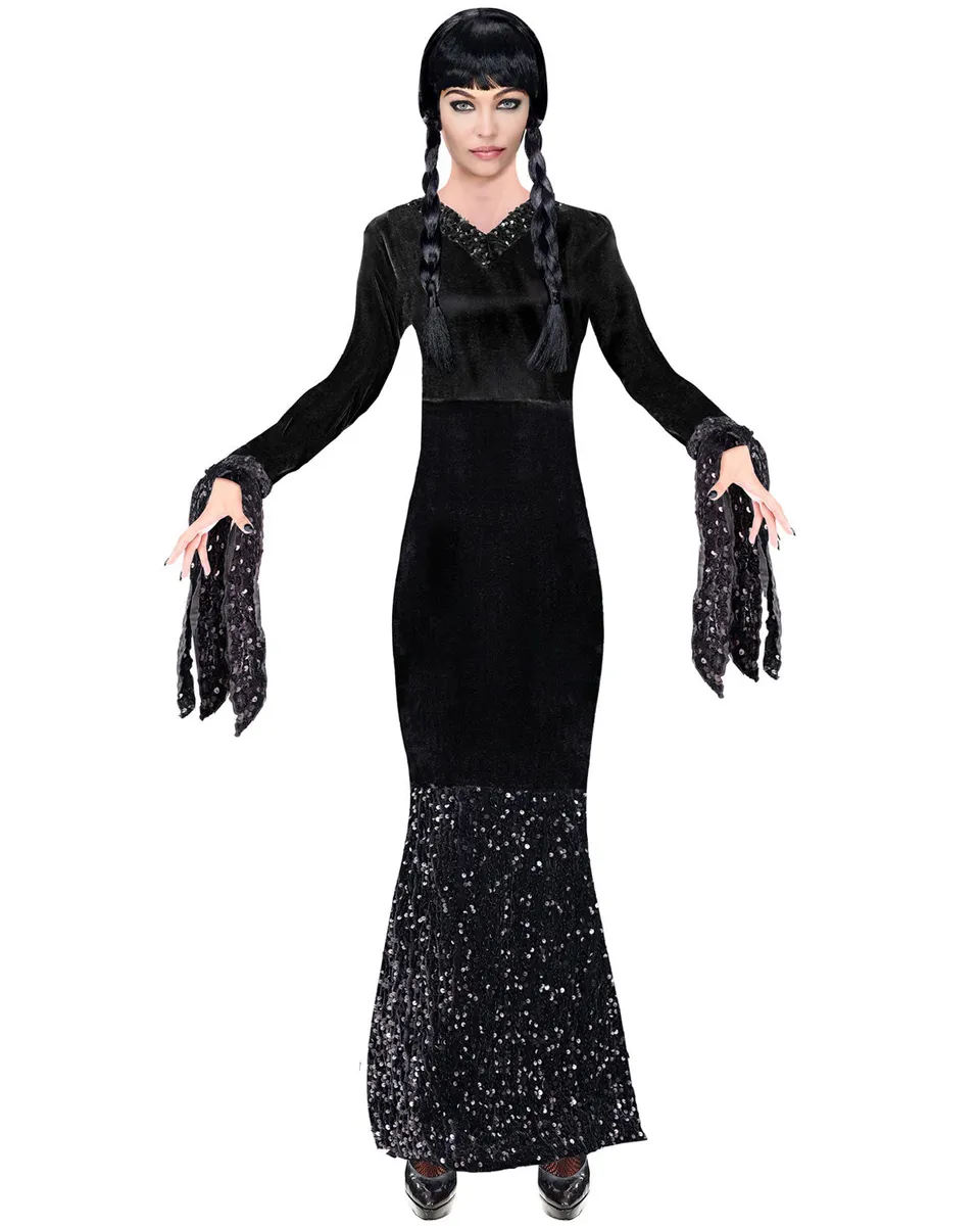 das-kost-mland-dark-girl-wednesday-abendkleid-schwarz-m image 1