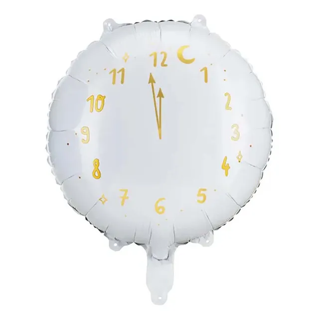 das-kost-mland-happy-new-year-folienballon-uhr-45-cm image 1