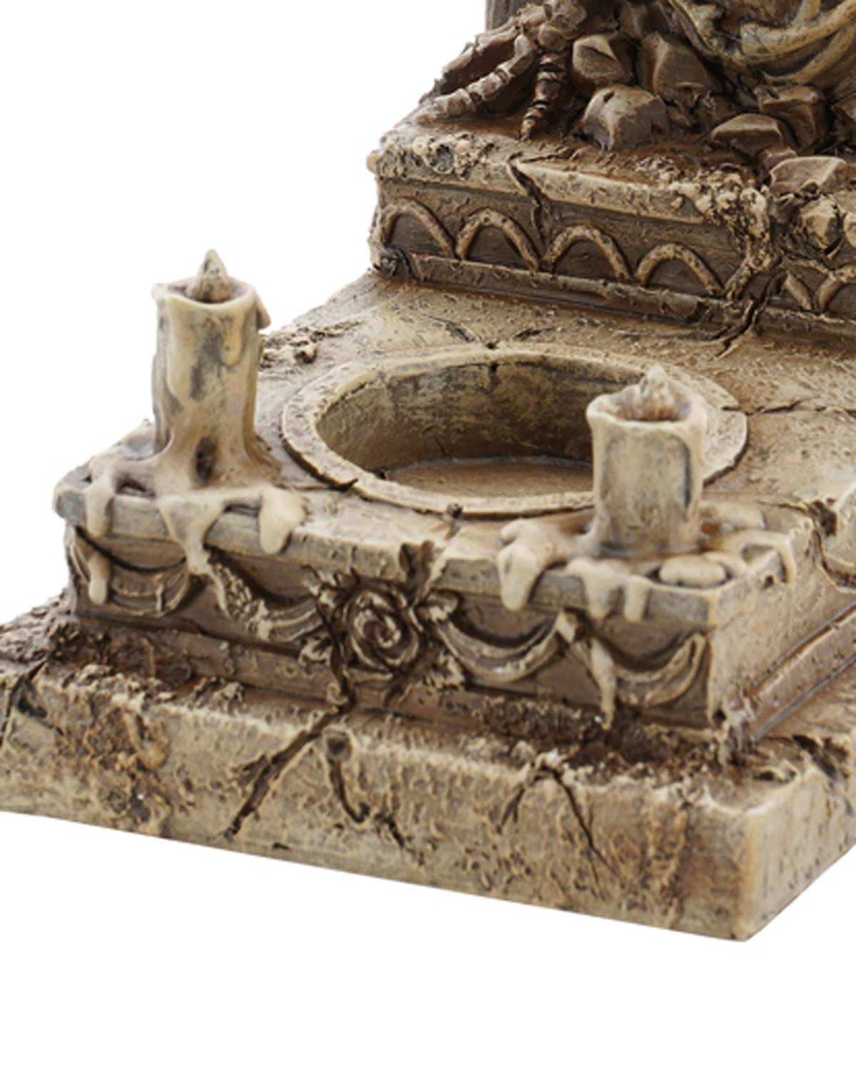 das-kost-mland-totenkopf-kerzenhalter-rest-in-peace-18-cm image 3