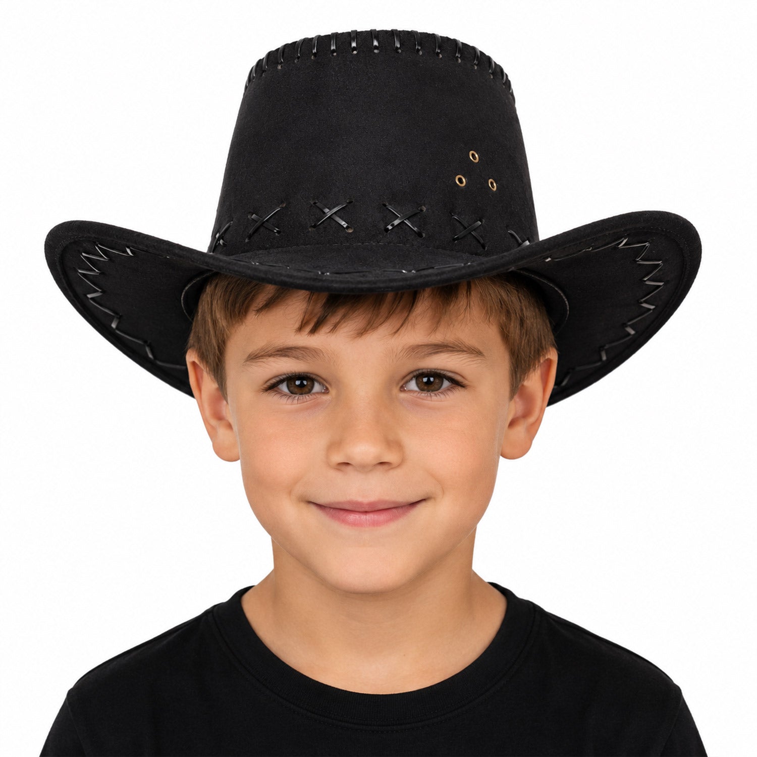 das-kost-mland-accessoires-cowboyhut-kinder-western-hut-schwarz image 6