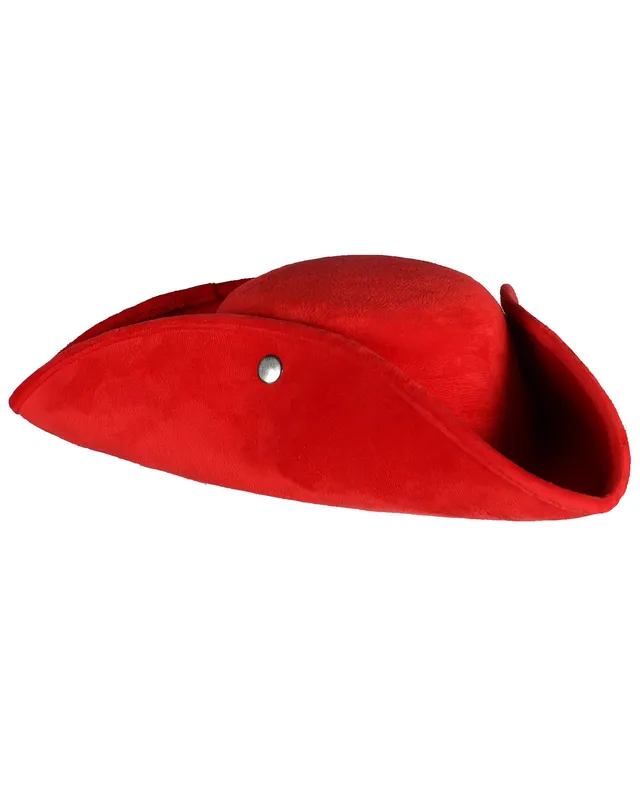 das-kost-mland-top-colour-piraten-hut-dreispitz-rot-60cm image 1