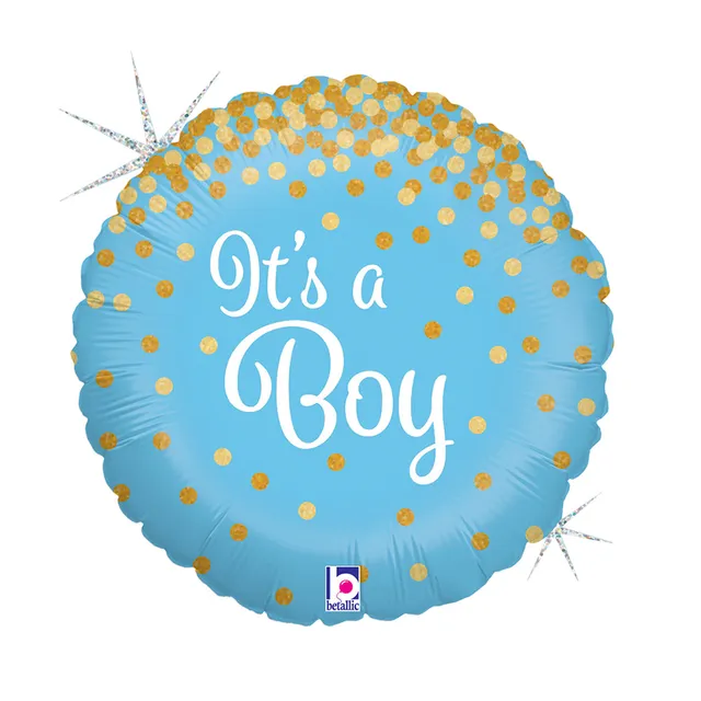 das-kost-mland-folienballon-its-a-boy-glitter-46-cm-18-zoll image 1