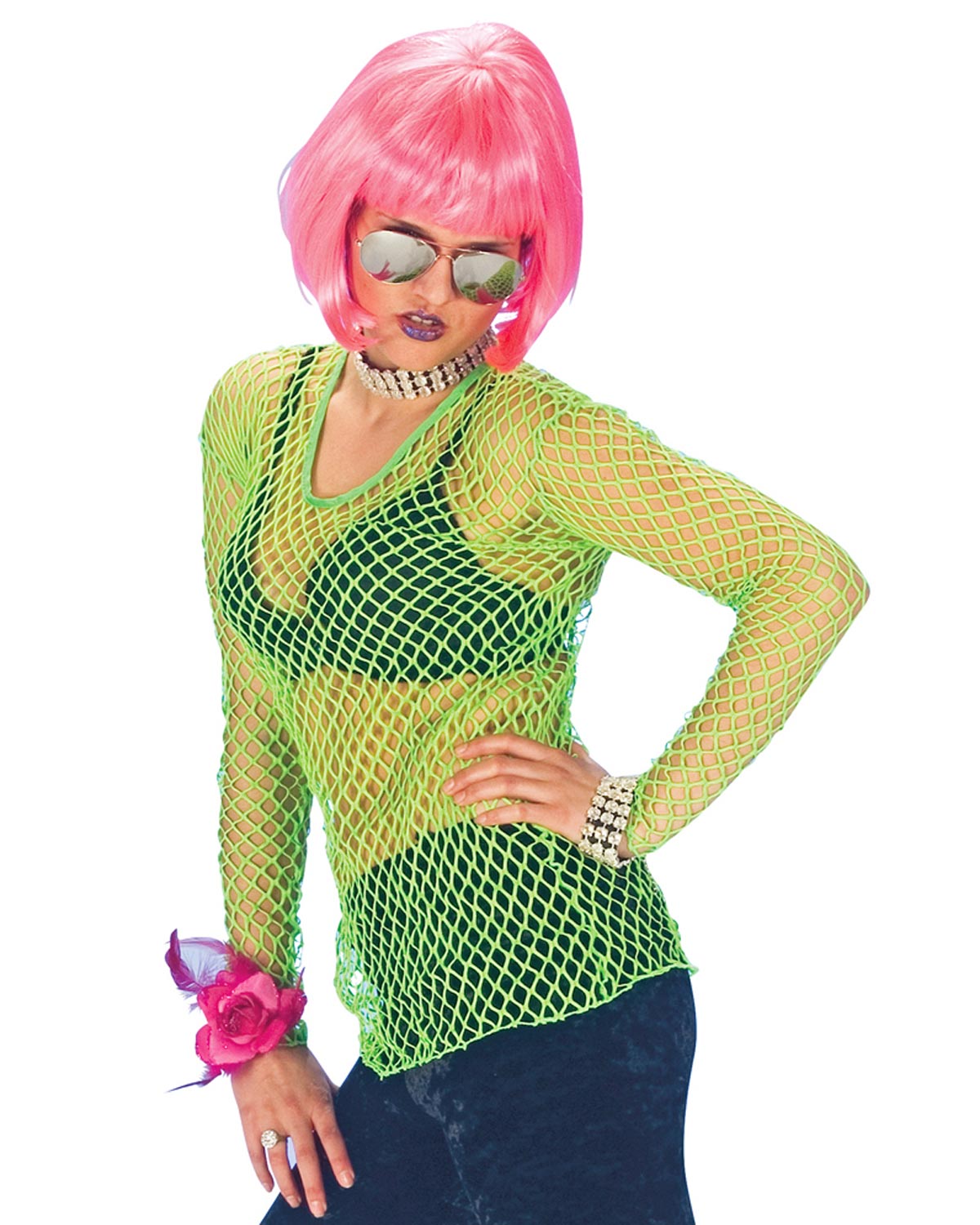 das-kost-mland-herren-neon-netz-shirt-gr-n-netzoberteil-einheitsgr-e image 5