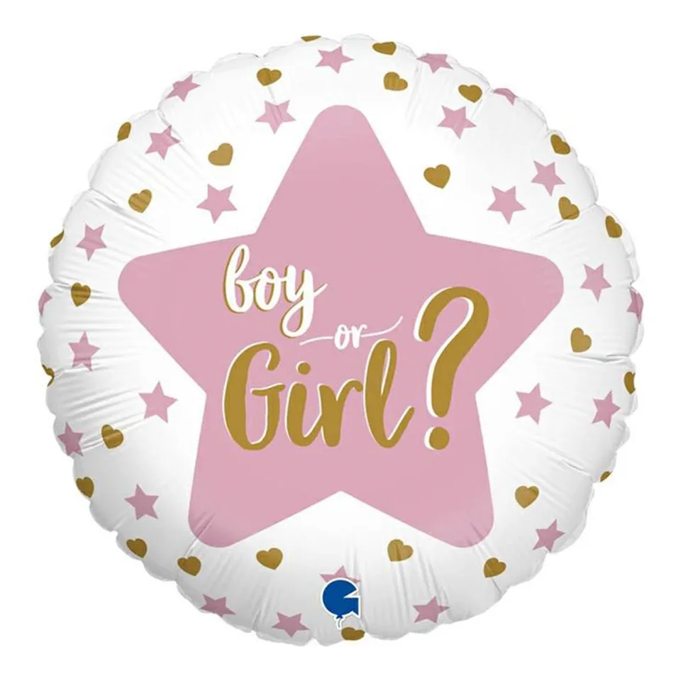 das-kost-mland-boy-or-girl-folienballon-46cm-gender-reveal image 1