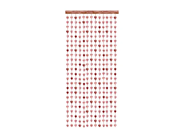 das-kost-mland-dekorationen-t-rvorhang-herzen-ros-gold-100x245cm image 1