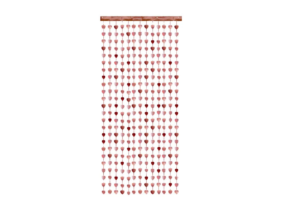 das-kost-mland-dekorationen-t-rvorhang-herzen-ros-gold-100x245cm image 1