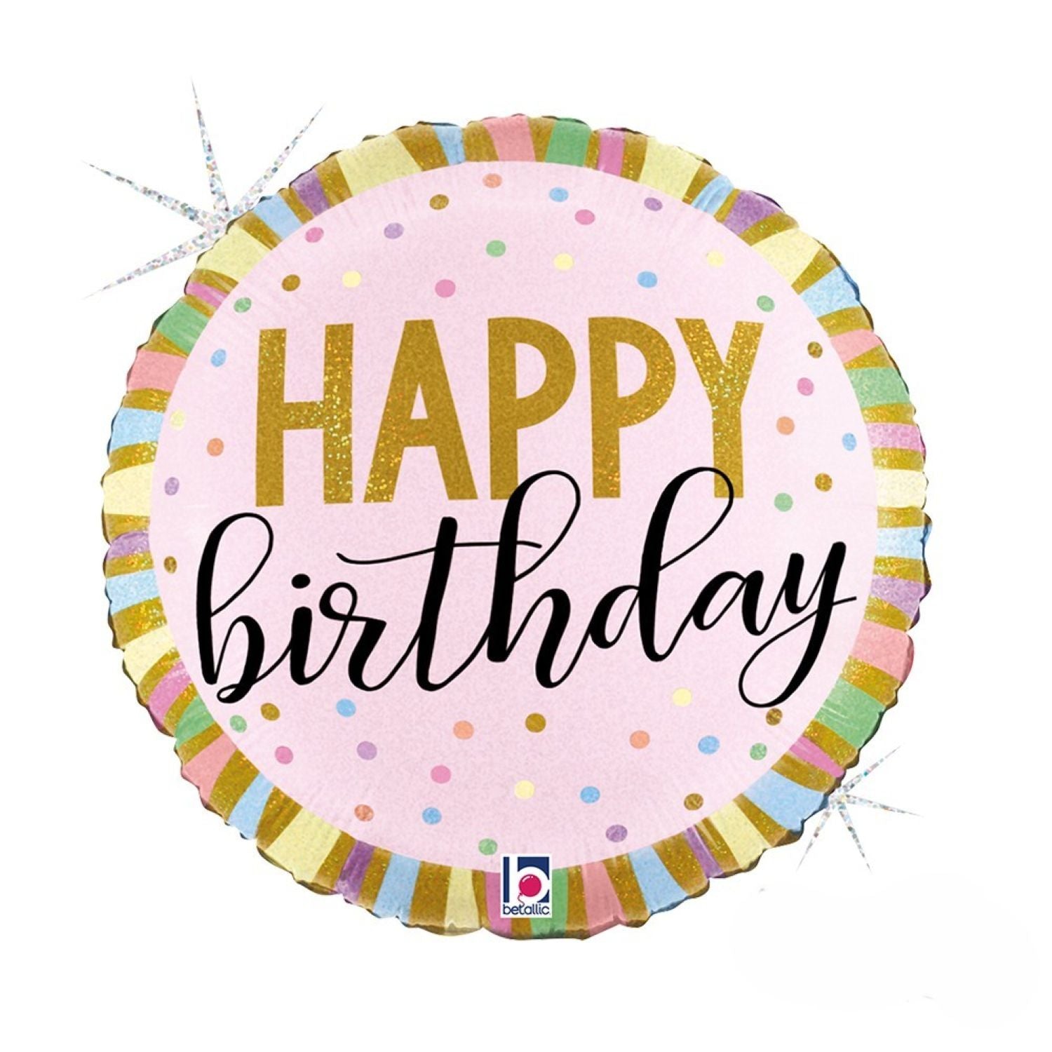 das-kost-mland-dekorationen-folienballon-happy-birthday-holo-46cm image 2