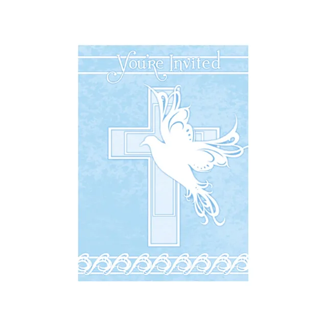 das-kost-mland-einladung-kreuz-taube-einladungskarte-blau image 1
