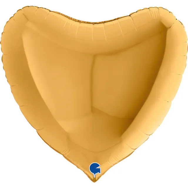 grabo-folienballon-uni-herz-gold-91-cm-dekoration image 1