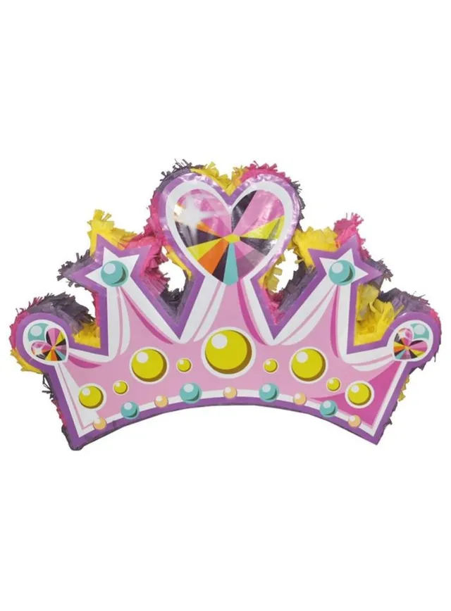 das-kost-mland-prinzessin-krone-pinata-rosa-60x40x10cm image 1