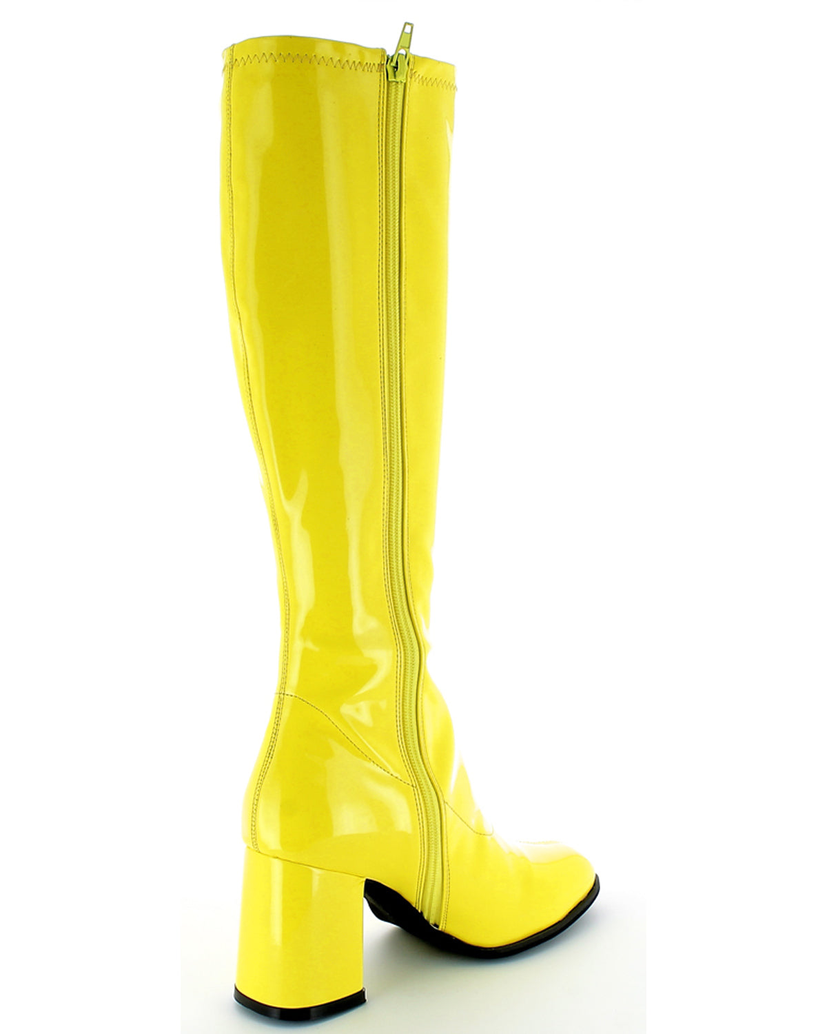 das-kost-mland-gogo-retro-lackstiefel-gelb-gr-38-blockabsatz image 6