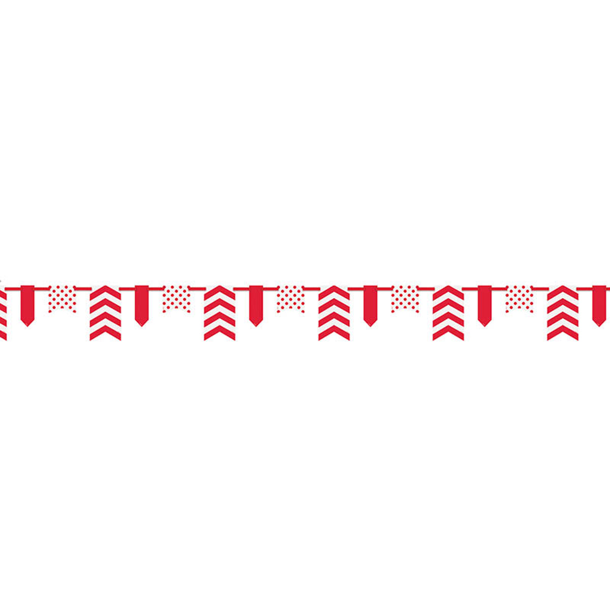 dekoration-banner-dots-stripes-chevron-rot-f-r-party image 1