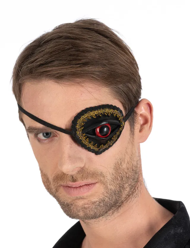 das-kost-mland-red-eye-augenklappe-schwarz-rot-gruselig image 1