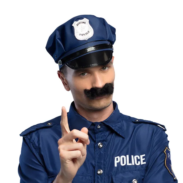 das-kost-mland-accessoires-polizist-schnurrbart-schwarz-kost-m image 1