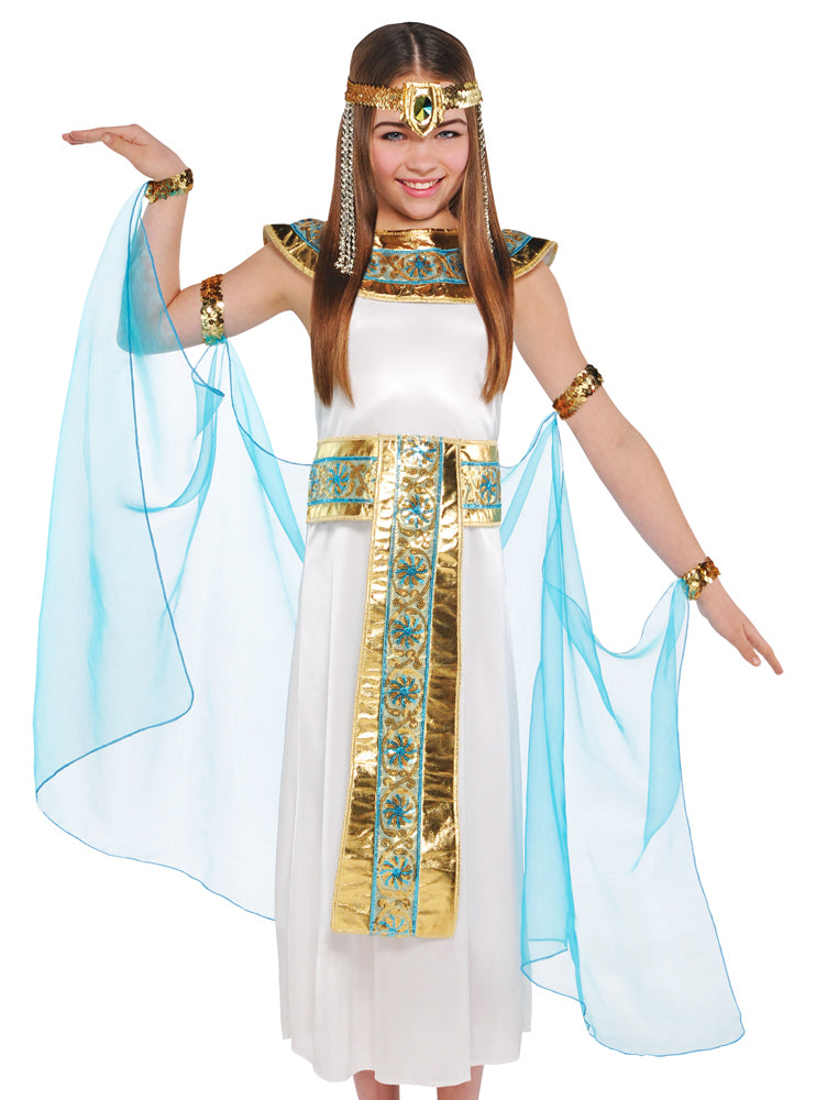 das-kost-mland-m-dchen-cleopatra-kost-m-nilk-nigin-wei-t-rkis-6-8-jahre image 2