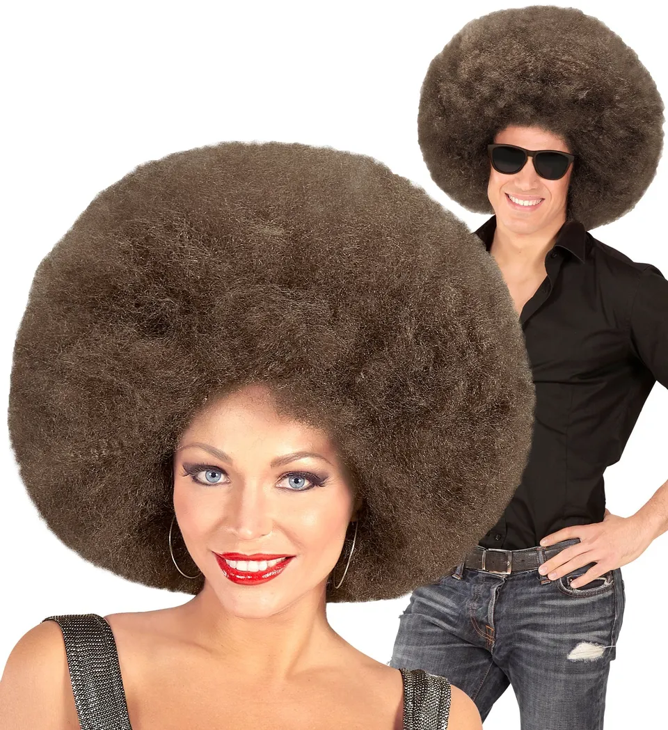 das-kost-mland-accessoires-riesen-afro-per-cke-braun-70er-jahre image 1