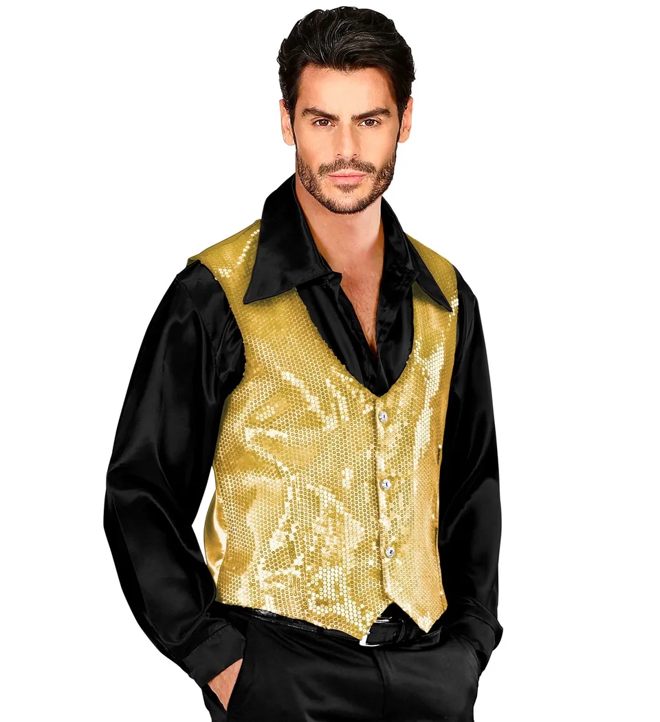 das-kost-mland-pailletten-weste-herren-gold-glitzer-gr-l image 1