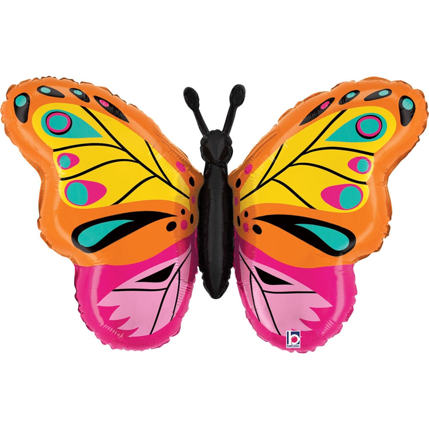 das-kost-mland-dekorationen-folienballon-schmetterling-76-cm image 1
