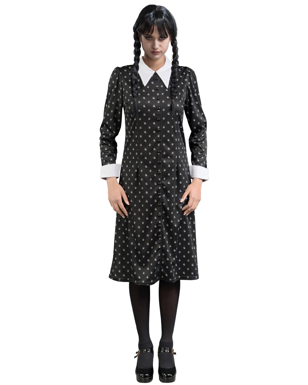 das-kost-mland-wednesday-kost-m-damen-schwarz-wei-m image 3