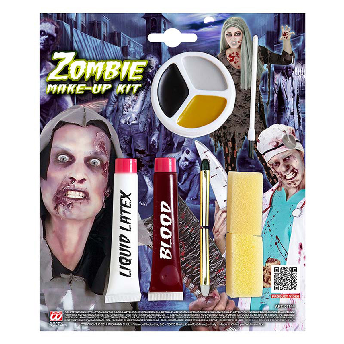 das-kost-mland-zombie-make-up-set-schminke-mit-latex-blut image 2