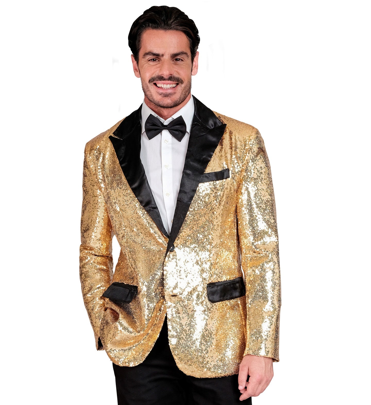 das-kost-mland-glitter-pailletten-jackett-herren-gold image 1