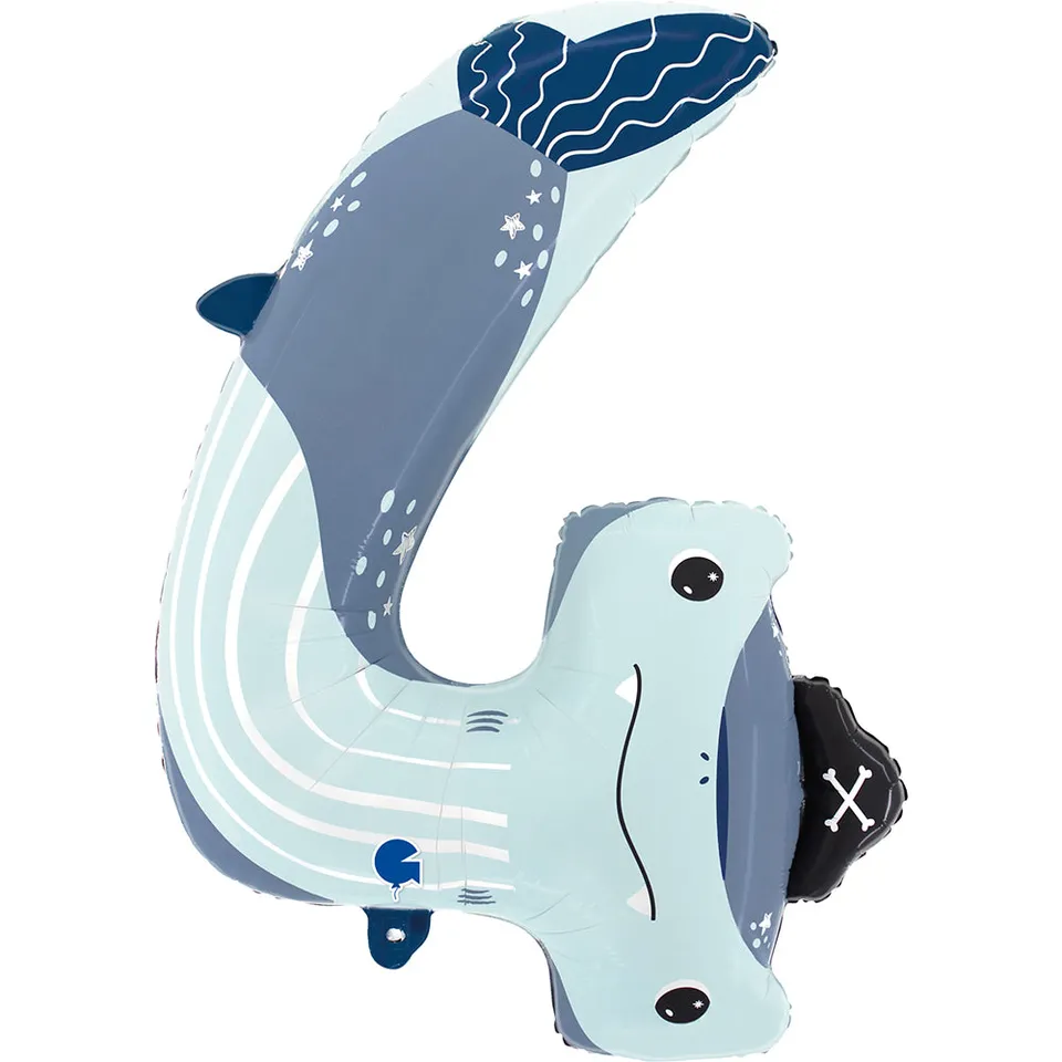 das-kost-mland-puppyloons-shape-folienballon-hai-86-cm image 1