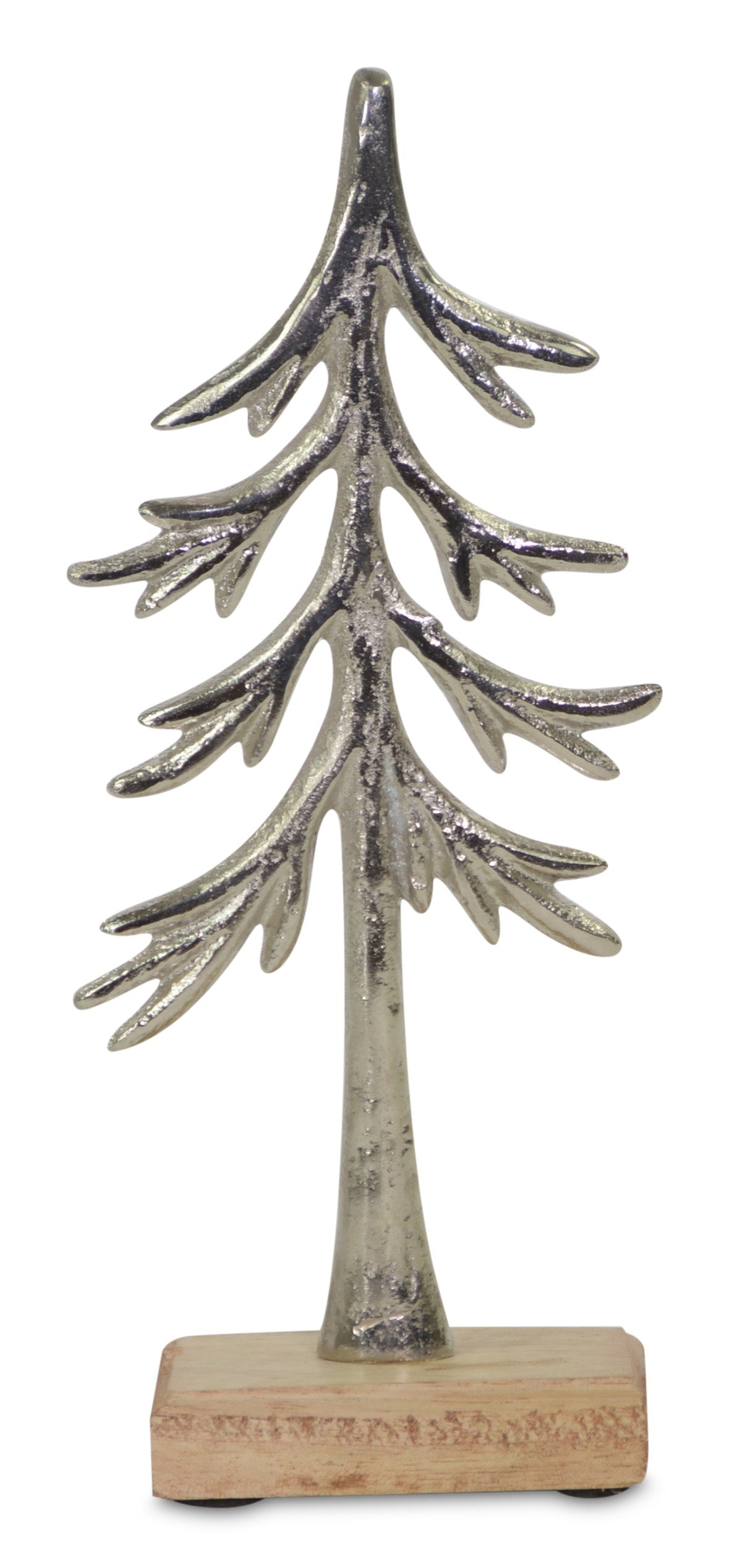 das-kost-mland-dekorationen-deko-baum-aluminium-silber-23cm image 1