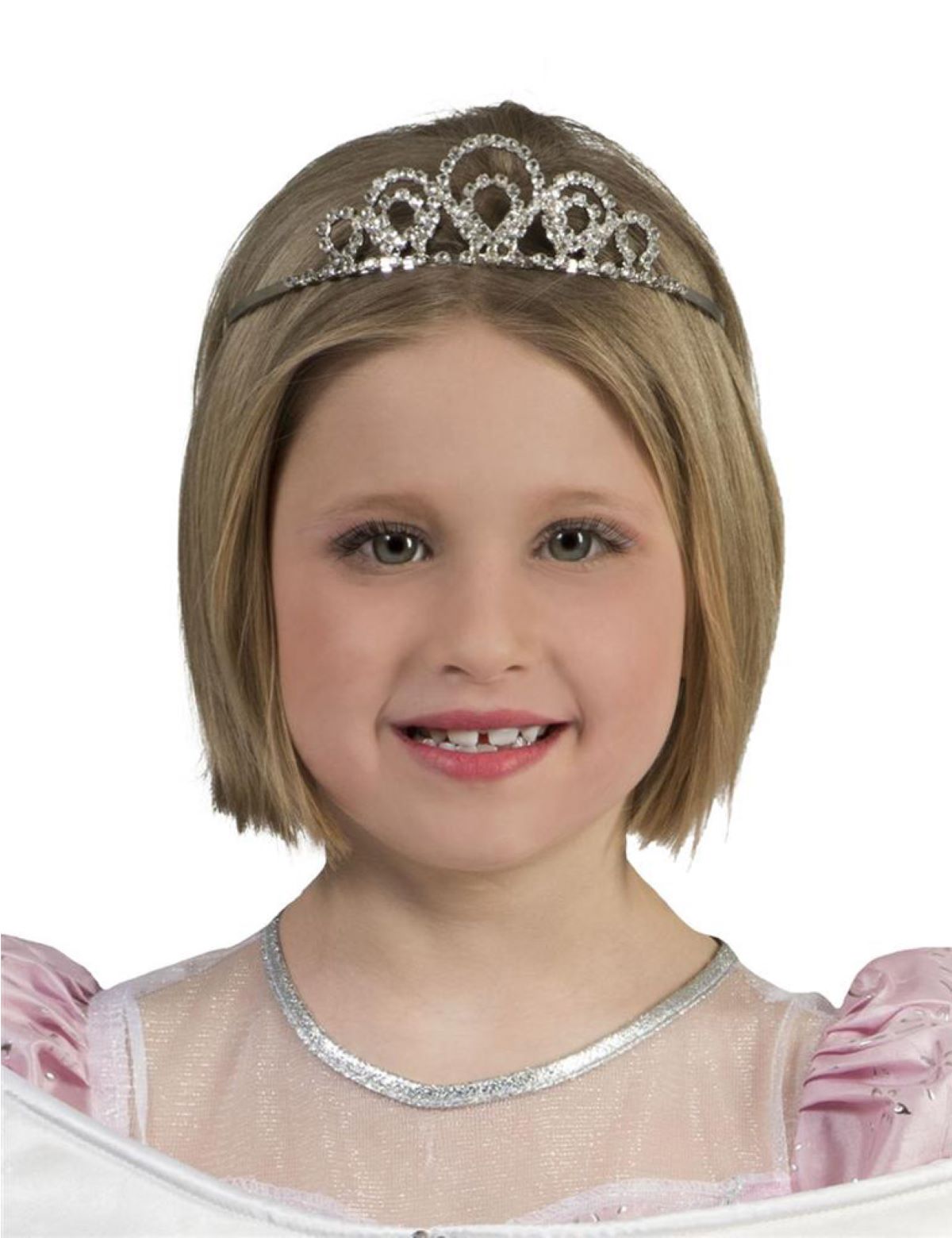 das-kost-mland-strass-krone-kinder-tiara-silber-prinzessin image 1