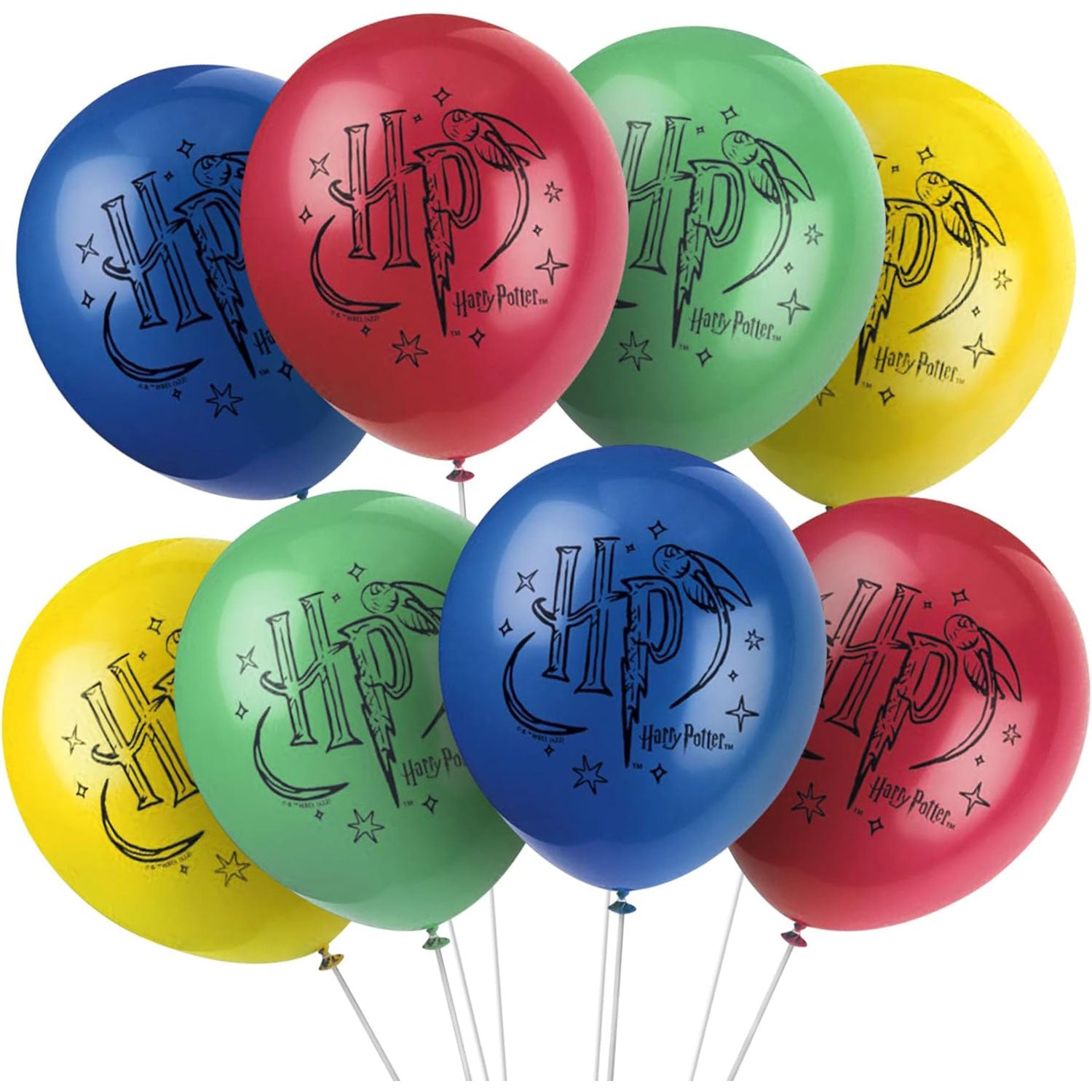 das-kost-mland-harry-potter-latexballon-mehrfarbig-8-stk image 1