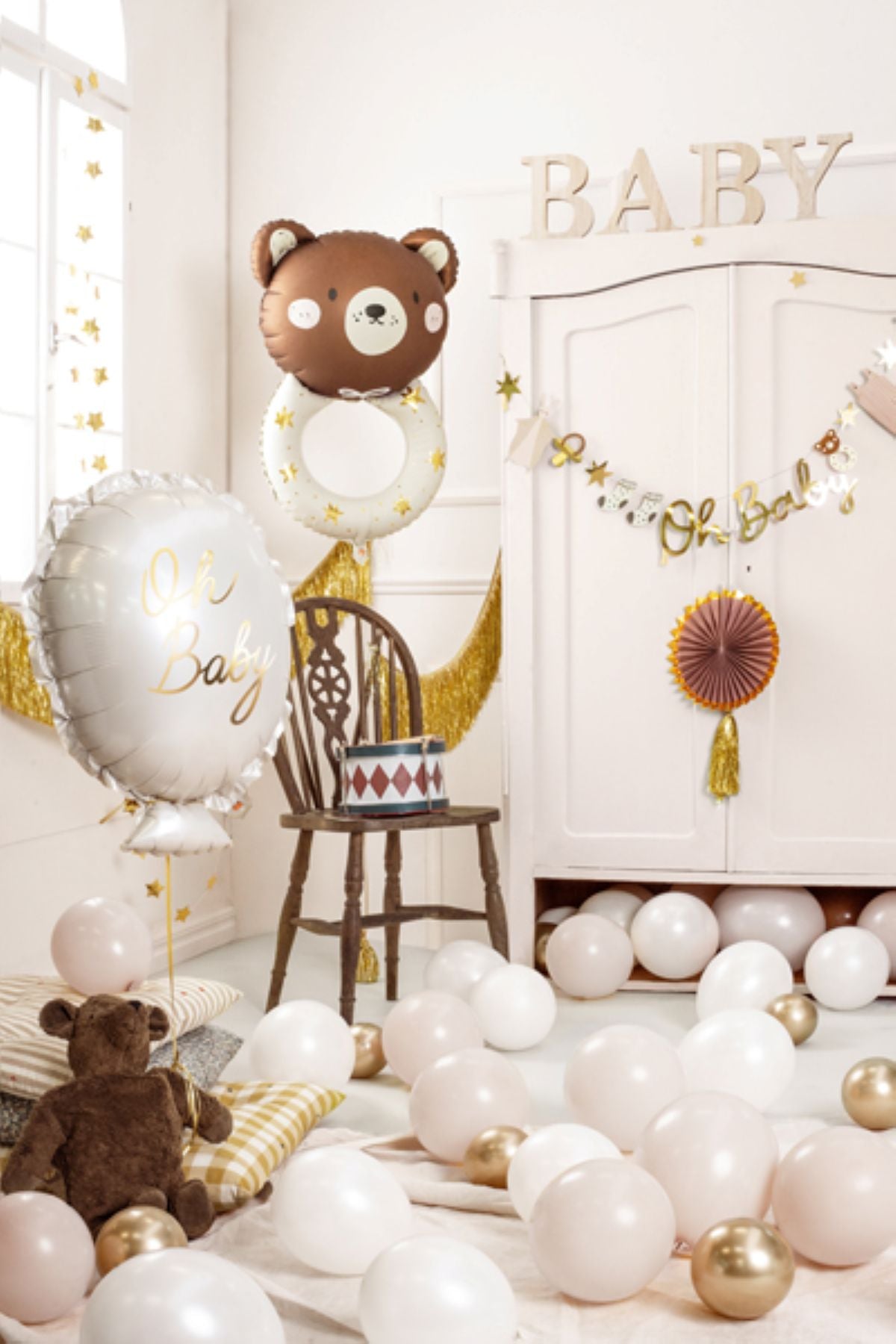 das-kost-mland-dekorationen-folienballon-teddyb-r-rassel-61x88cm image 6
