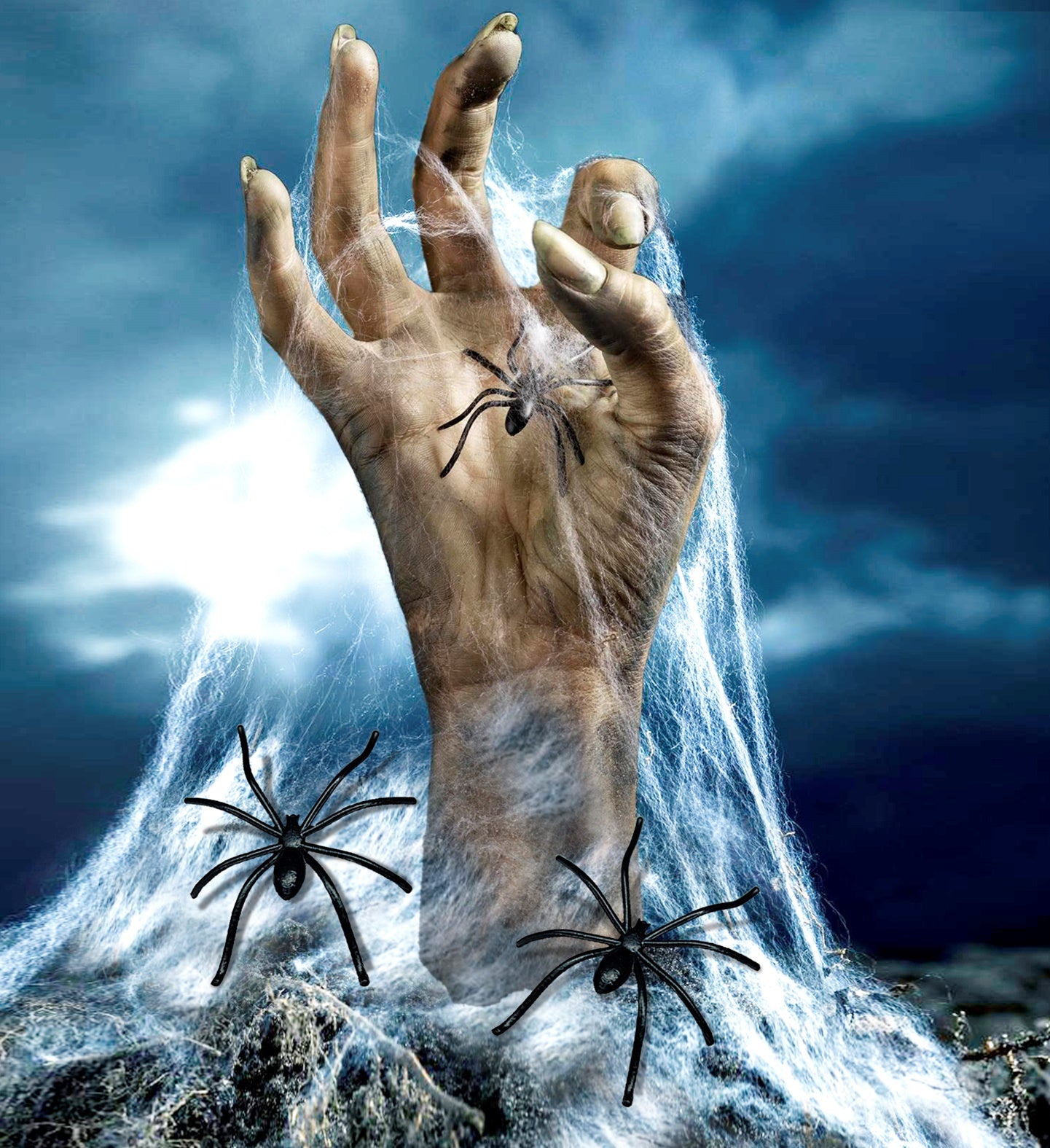 das-kost-mland-halloween-spinnennetz-wei-50g-mit-3-spinnen image 4