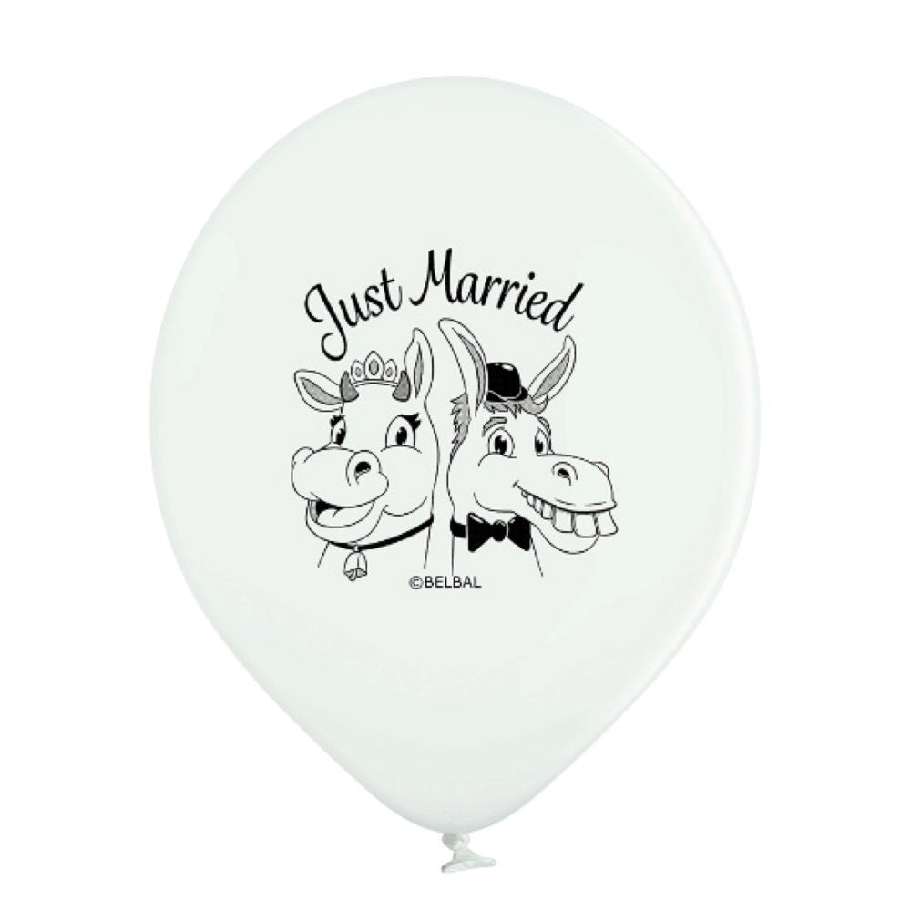 das-kost-mland-dekorationen-just-married-luftballon-30cm-6-stk-wei image 2