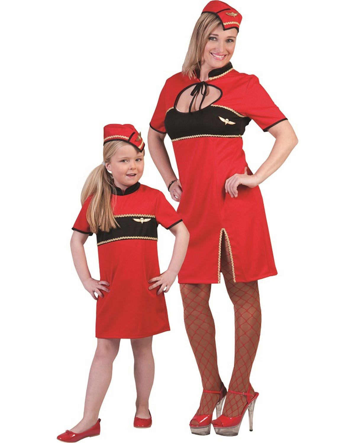 stewardess-betty-kost-m-m-dchen-rot-gr-e-164 image 2