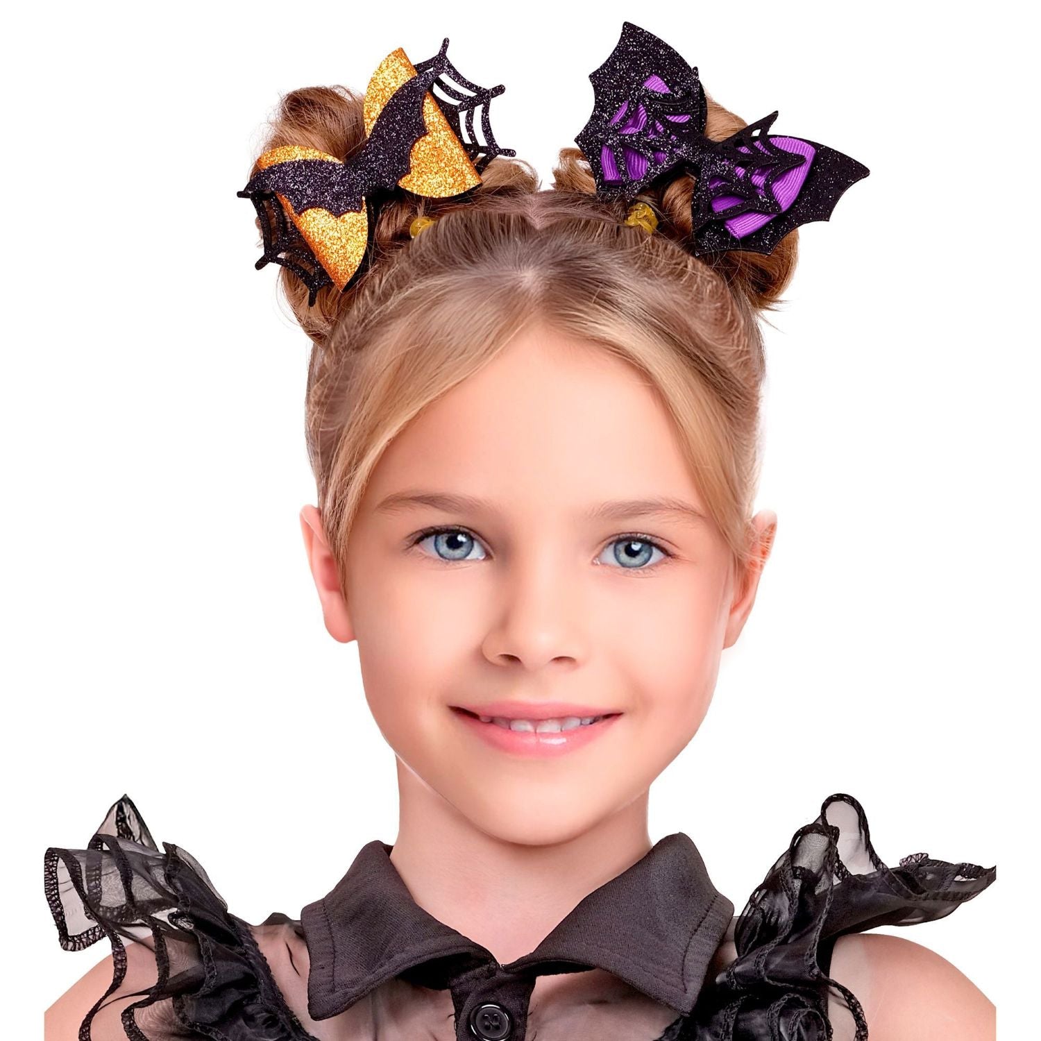 das-kost-mland-fledermaus-haarspange-haarschmuck-kinder-glitzer image 2